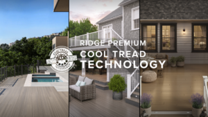 Ridge Premium Cool Tread colors on outdoor living spaces.