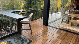 Outdoor living space showcasing the seamless blend of indoor and outdoor living.